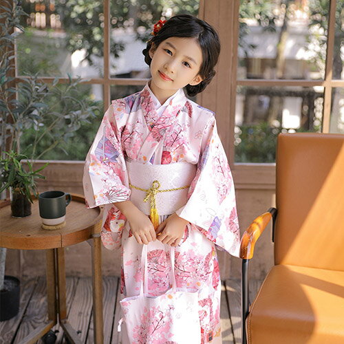 子供浴衣 浴衣単品 キッズ浴衣 女の子 和服 和装 着物 単品 子供 キッズ かわいい おしゃれ 夏祭り お祭り おまつり 花火大会 七五三 90-140cm 送料無料｜YOYOSHOP