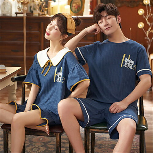 パジャマ ペアパジャマ カップルパジャ 大きいサイズ レディース メンズ ルームウェア 半袖 上下セット ナイトウェア 部屋着 ギフト セットアップ かわいい プレゼント 春夏 上品 彼氏 彼女 お揃い お祝い 寝間着 寝巻き 送料無料 訳ありセール 格安