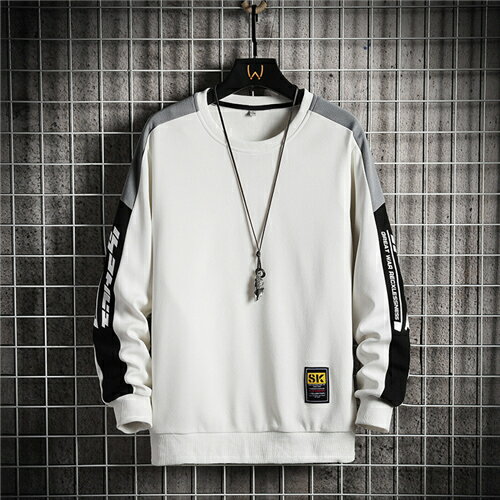 メンズ トレーナー おしゃれ 春秋 長袖 Tシャツ プルオーバー ブランド トップス 大きい サイズ 人気 ロングtシャツ 冬 韓国風 カジュアル メンズファッション オシャレ プレゼント いラインアップ