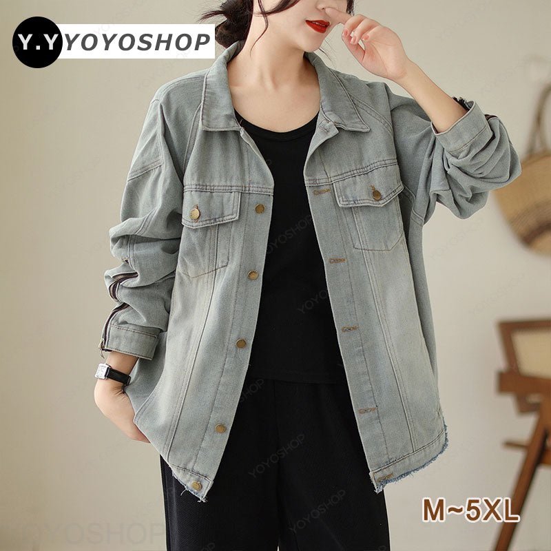 【Ｍ?5XL】大人カジュアル 定番 デニムジャケットコート アウターデニムアウターデニムジャケットデニム特集