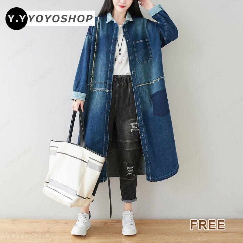 韓国ファッション デニムアウター スキッパーワンピース デニムワンピース デニムワンピースデニム特集ワンピース 5,824円