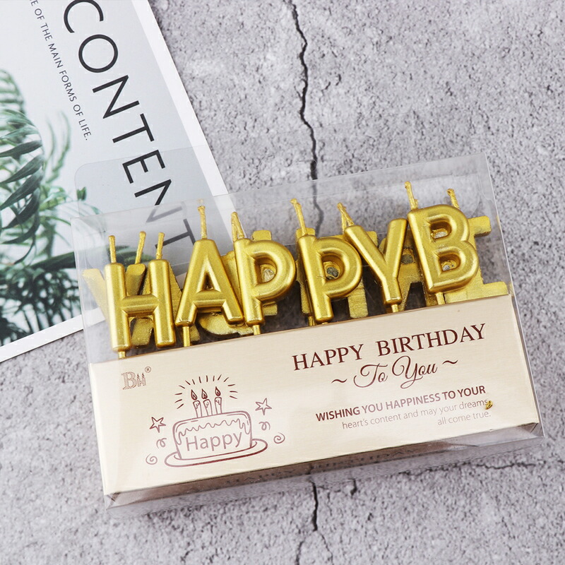 バースデーキャンドル キャンドル おしゃれ ろうそく カラーキャンドル バースデーケーキ 虹色