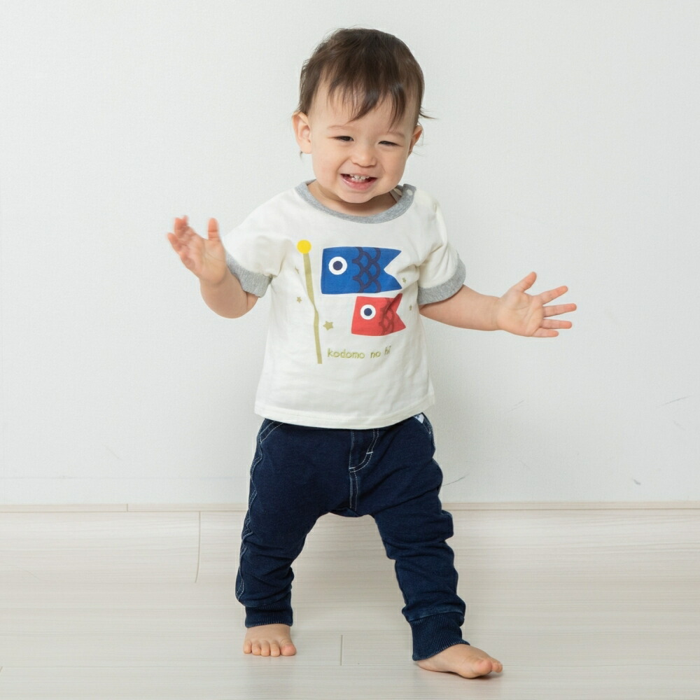 「7/1〜6限定先着で最大2000円OFFクーポン」半袖Tシャツ こいのぼり 90cm 節句画像