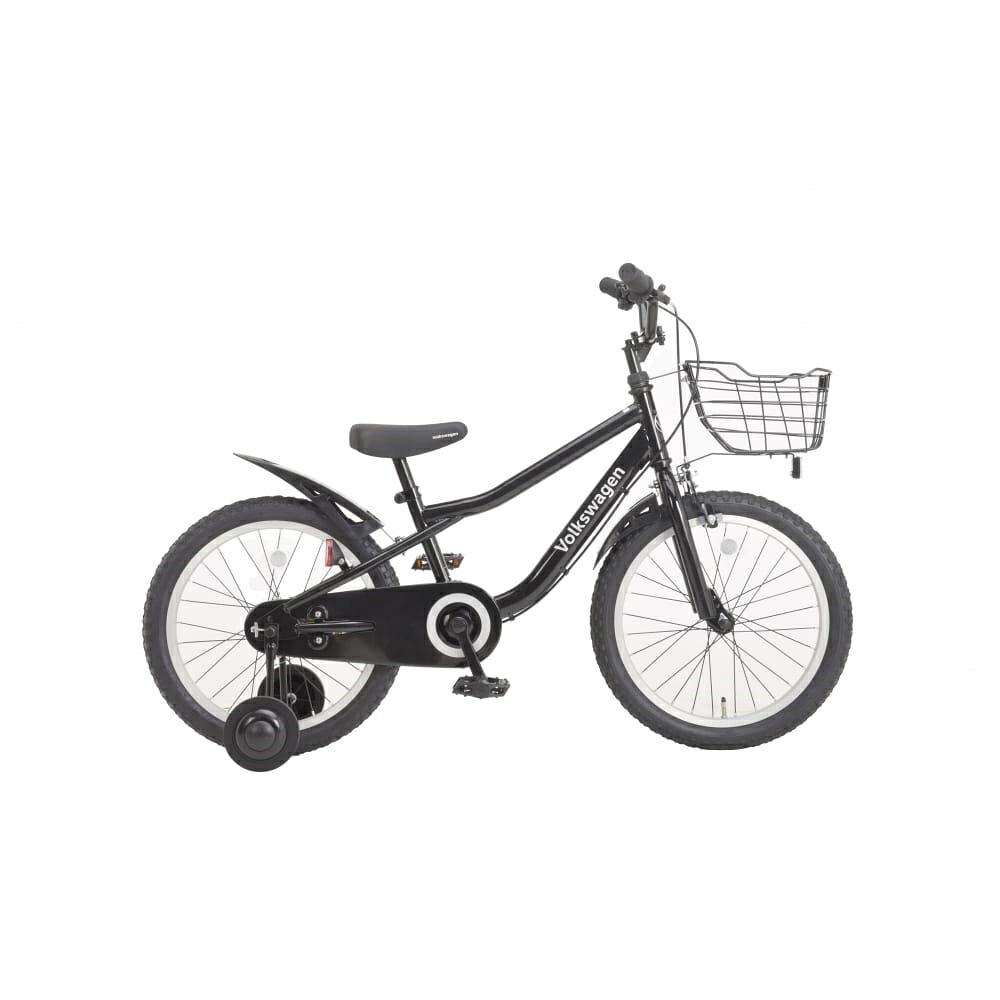 18インチ 身長105～125cm 子供用自転車 フォルクスワーゲン BMX（ブラック）Volkswagen 補助輪付き自転車 男の子 大型バスケット スチールフレーム 黒 トイザらス限定 4歳 5歳 6歳 14,599円