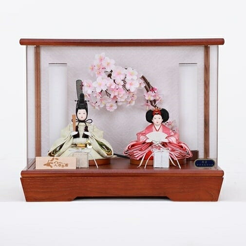 【雛人形】ケース飾り 親王飾り「しだれ桜アクリル」ひな人形 ひな祭り お雛様 おしゃれ トイザらス・ベビーザらス限定【メーカー直送】