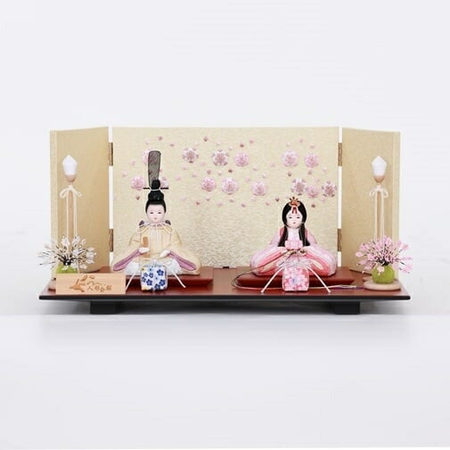 【雛人形】木目込み親王飾り「刺繍八重桜」ひな人形 おしゃれ かわいい インテリア トイザらス・ベビーザらス限定【メーカー直送】 45,499円