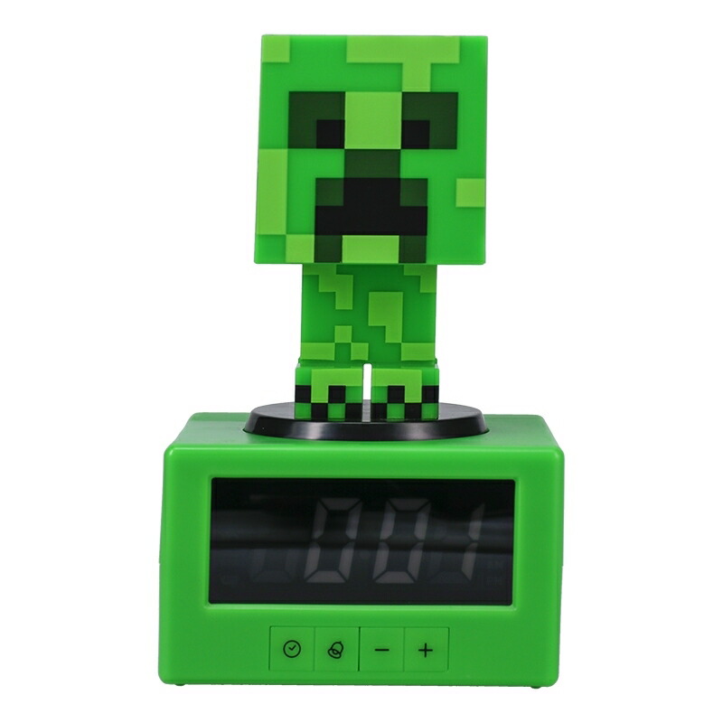 マインクラフト クリーパー目覚まし時計ライト マイクラ おもちゃ
