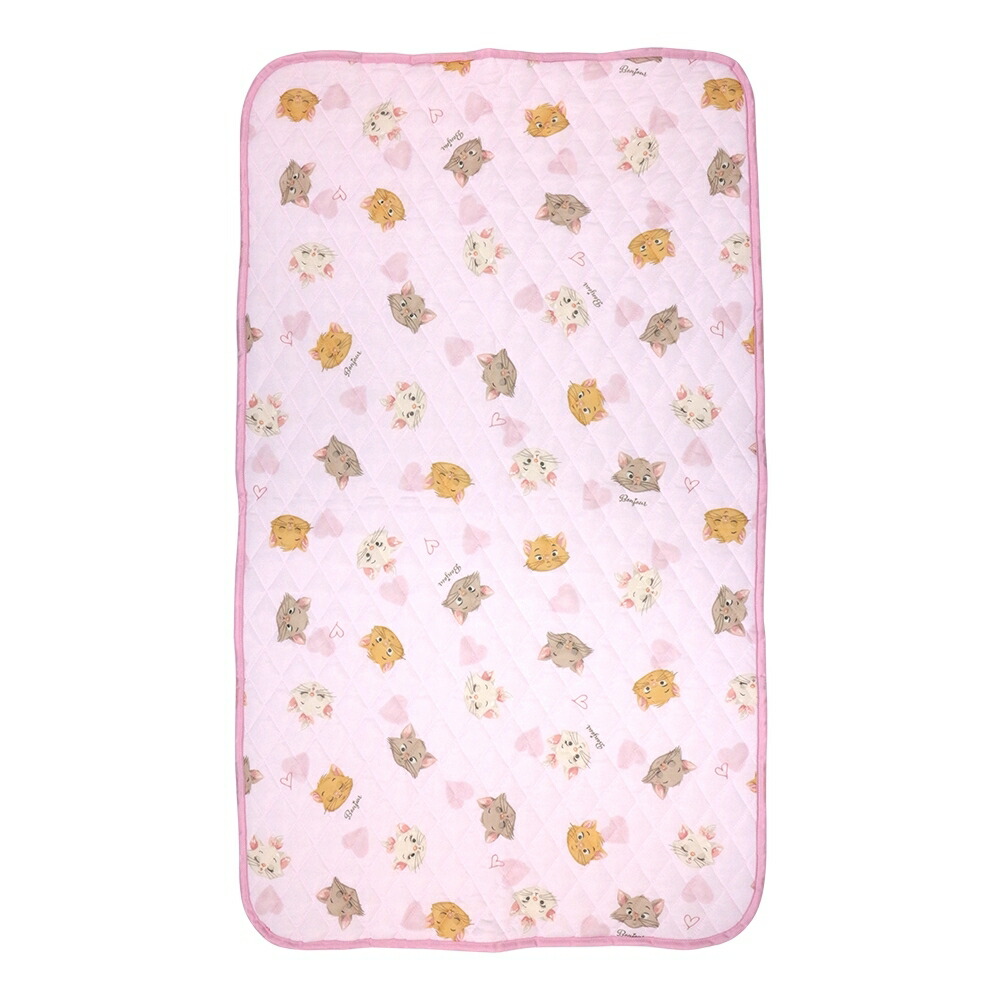 「7/1〜6限定先着で最大2000円OFFクーポン」冷感敷きパッド ディズニー おしゃれキャット マリー 70×120cm画像