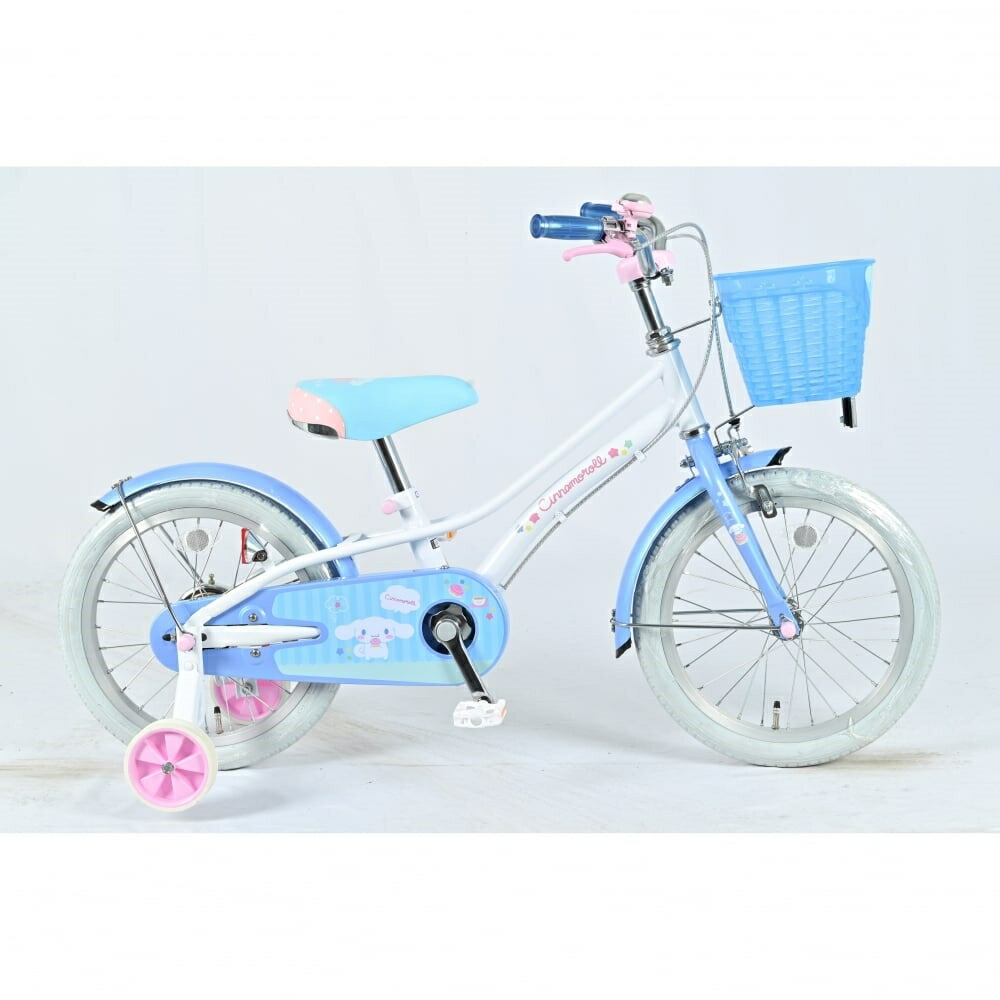 16インチ 身長100～115cm 子供用自転車 シナモンロール キッズバイク CN-16 OT（ライトブルー/ホワイト）女の子 トイザらス限定 5歳 6歳 7歳