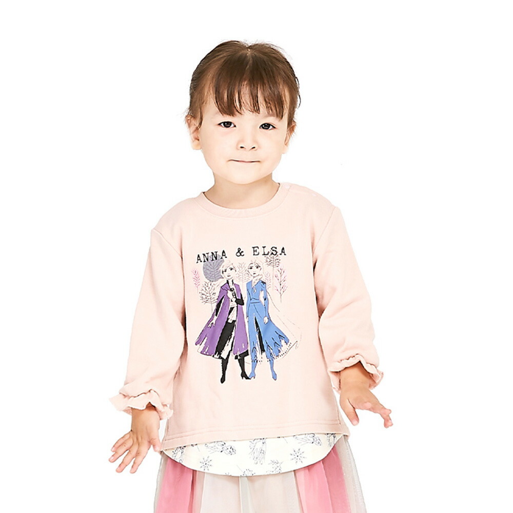 楽天市場 ベビーザらス限定 ディズニー アナと雪の女王2 バックシャン トレーナー ピンク 95cm トイザらス ベビーザらス