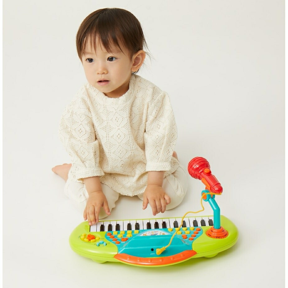 楽天市場 トイザらス ベビーザらス トップトッツ うたおう マイクつき キーボード トイザらス ベビーザらス
