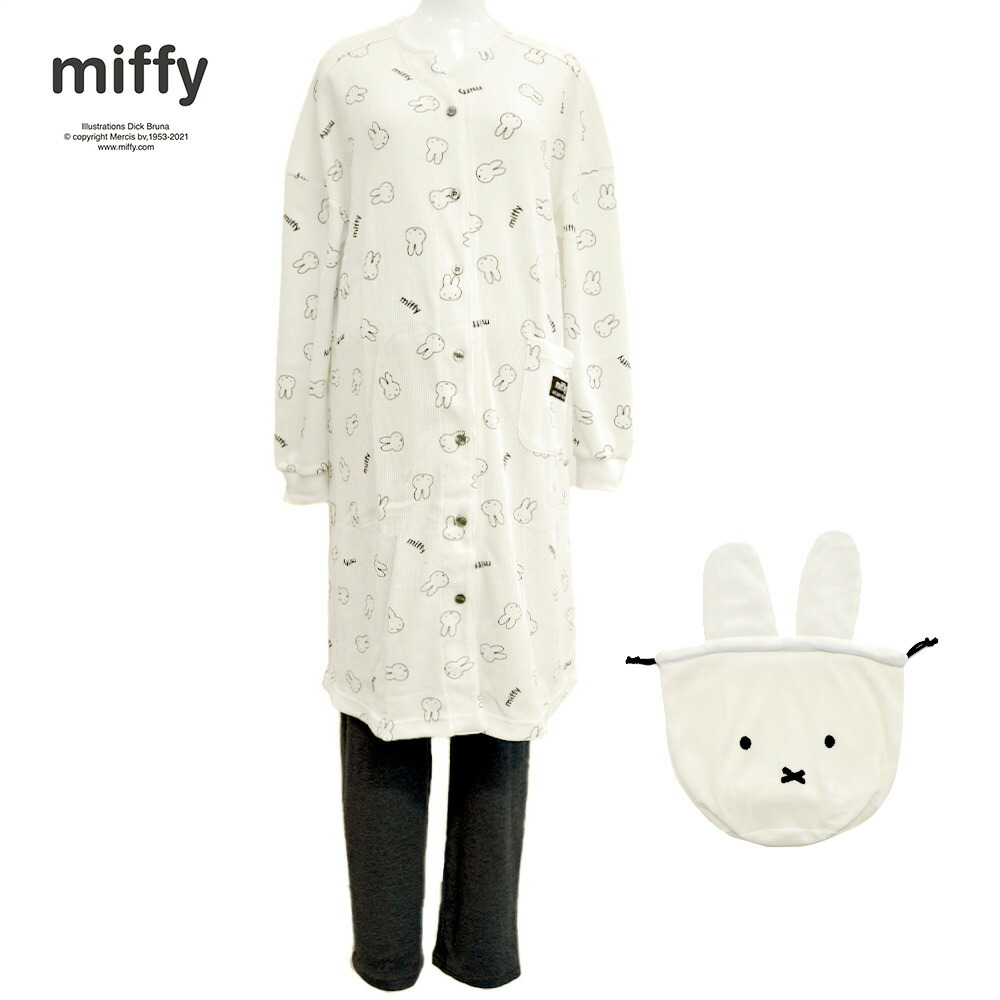 【楽天市場】ベビーザらス限定 miffy 長袖ワッフルパジャマ ミッフィー巾着袋付き (ナチュラル×M-L)【送料無料】 : トイザらス・ベビーザらス