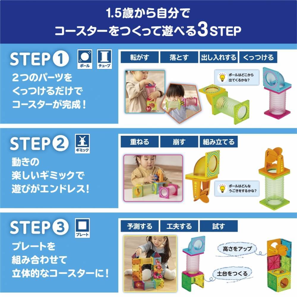 収納BOX付き】ピタゴラスBASIC 知育いっぱい！ボールコースターDX 