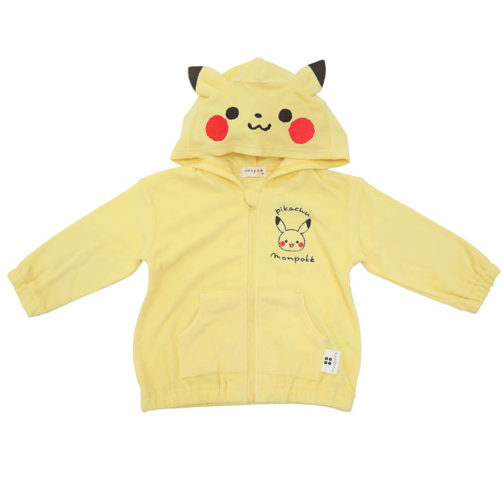 monpoke　モンポケ　なりきり長袖パーカー　パイル　(イエロー×90cm)
