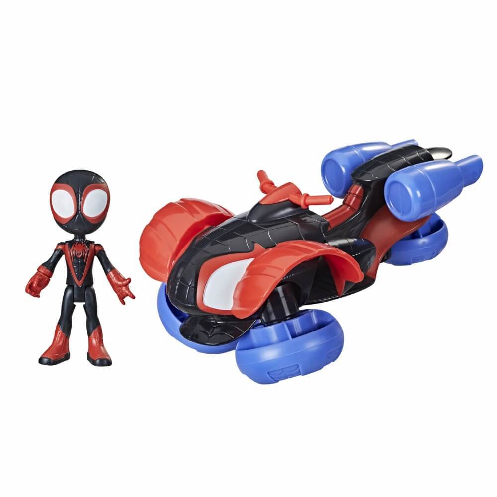 楽天市場 トイザらス先行販売 マーベル スパイディ アンド ヒズ アメイジング フレンズ マイルズ モラレス スパイダーマン チェンジ ゴー テクノレーサー トイザらス ベビーザらス