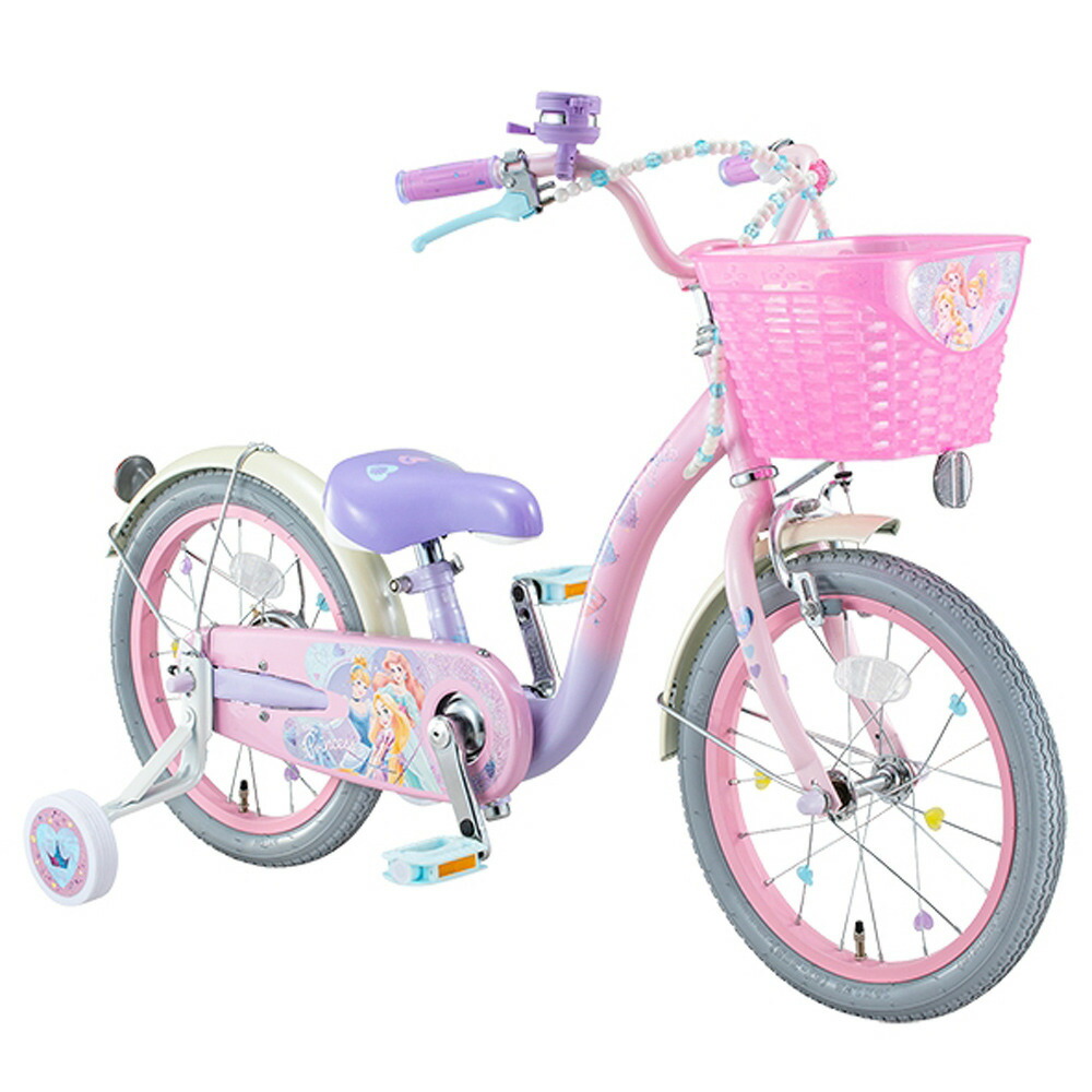 16インチ 身長85〜111cm 子供用自転車 ディズニープリンセス ゆめラブ