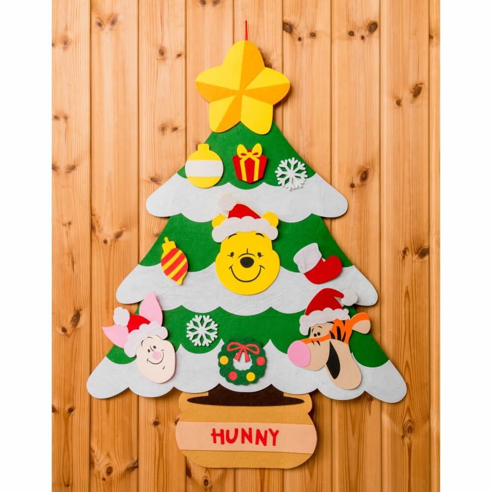 クリスマスツリー】ディズニー くまのプーさん 壁掛けフェルト