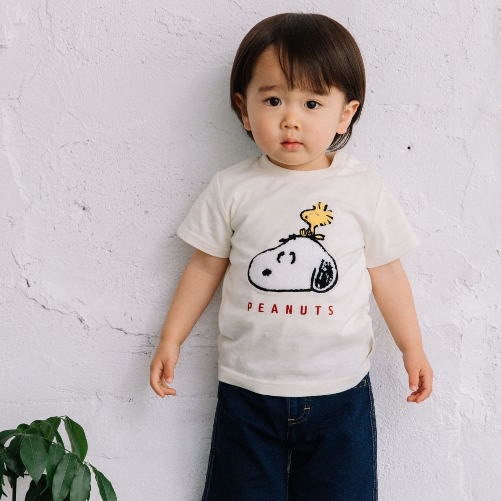 楽天市場】SNOOPY スヌーピー 半袖Tシャツ ビッグアート(ナチュラル