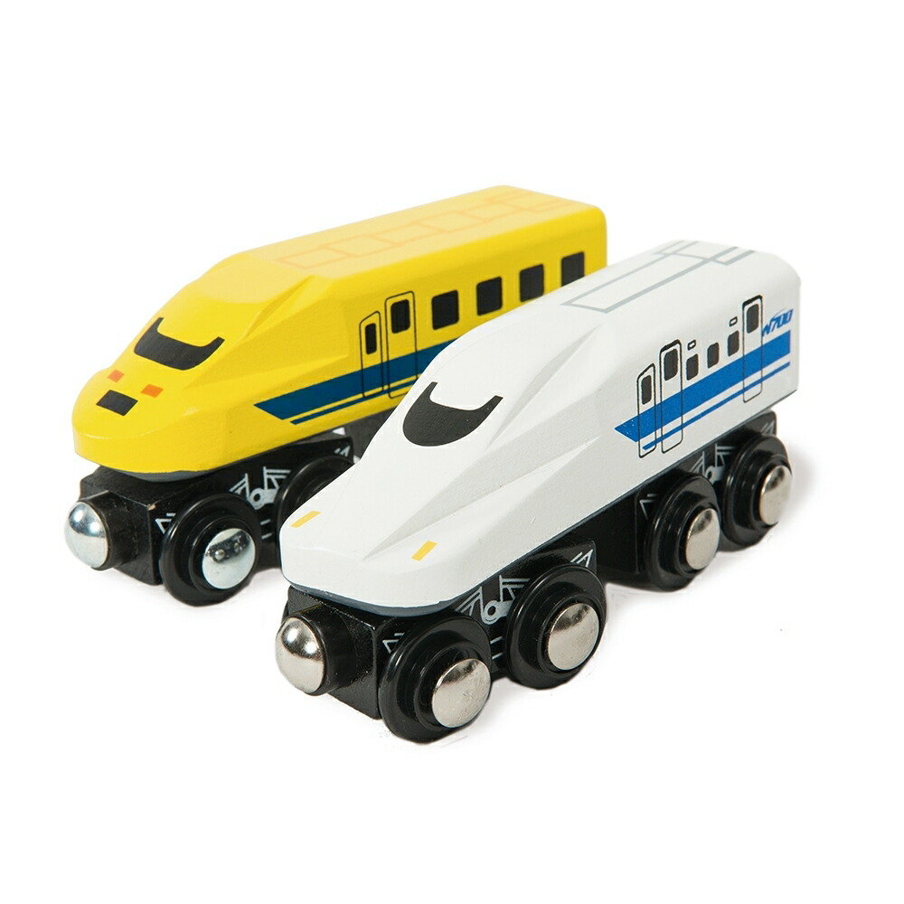楽天市場 トイザらス限定 イマジナリウム 木製n700系新幹線 923形ドクターイエロートレインセット クリアランス トイザらス ベビーザらス