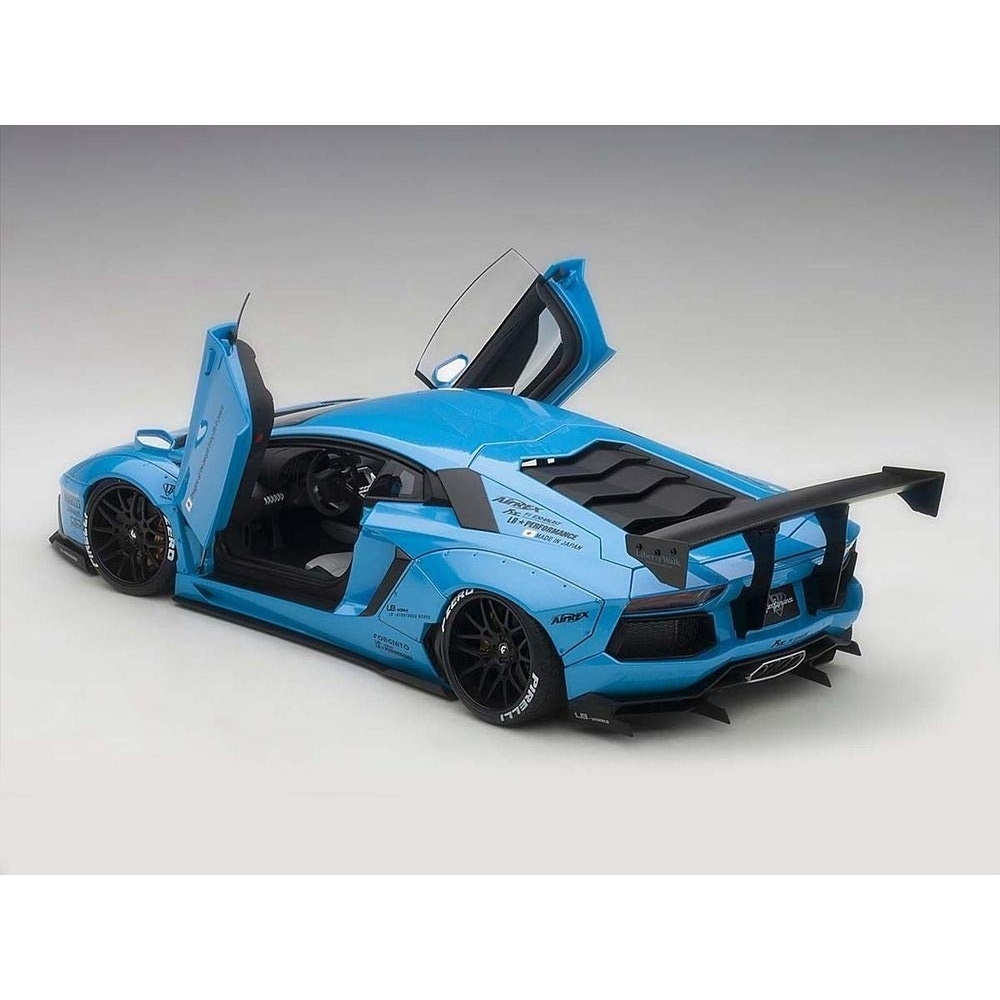 楽天市場 1 18 リバティーウォーク Lb Works ランボルギーニ アヴェンタドール メタリック スカイブルー オンライン限定 送料無料 トイザらス ベビーザらス