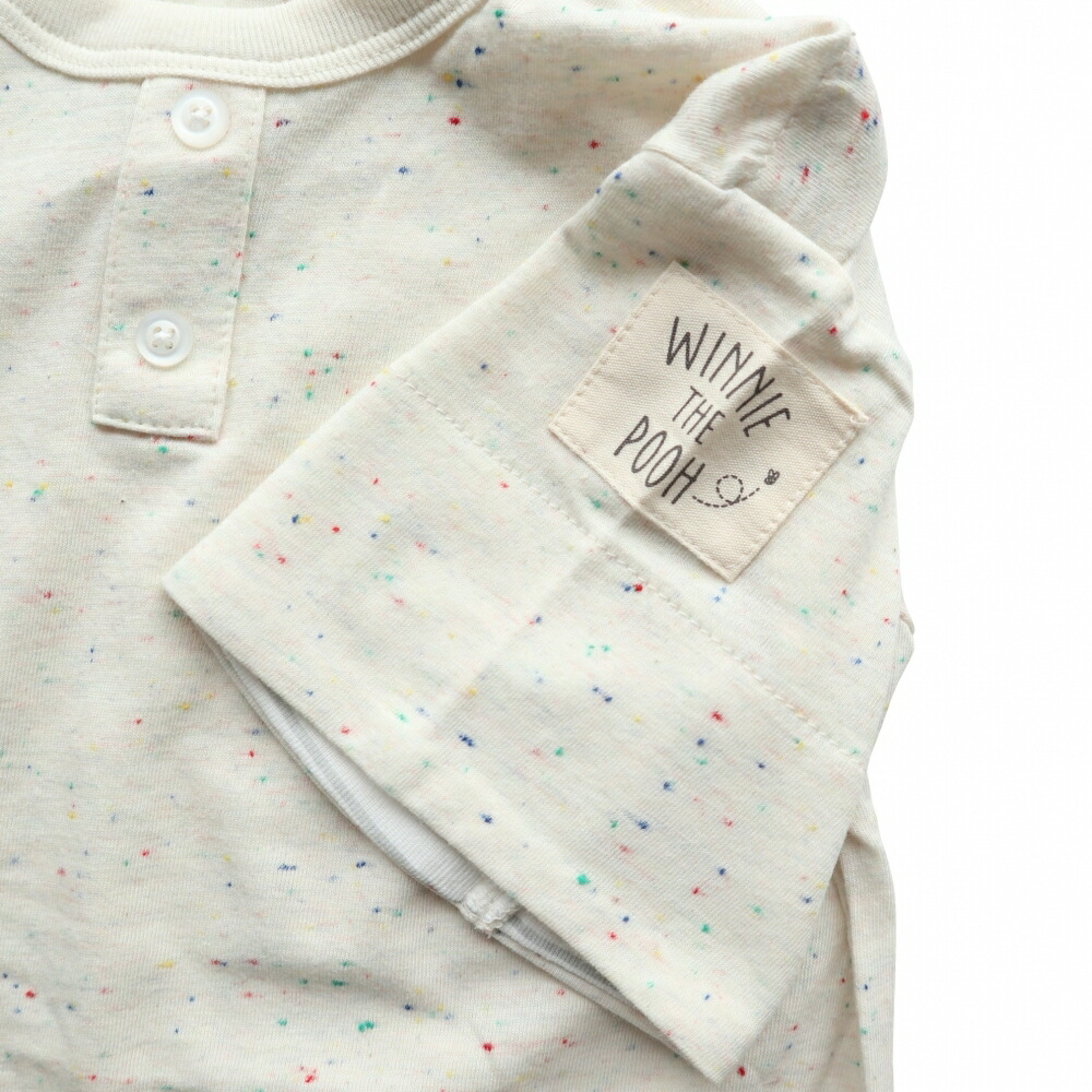 楽天市場 ベビーザらス限定 ディズニー 半袖ゆったりロンパース 天竺 プー ナチュラル 70cm トイザらス ベビーザらス