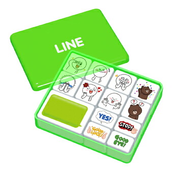 楽天市場 Line メール便可 Line Town スタンプコレクション ムーン ブラウン おもちゃ グッズ ライン キャラクター タカラトミー かわいい 雑貨 ハンコ メッセージスタンプ スマホアプリ フキダシ 景品 ランチ景品 プレゼント ギフト おもしろ雑貨 セット