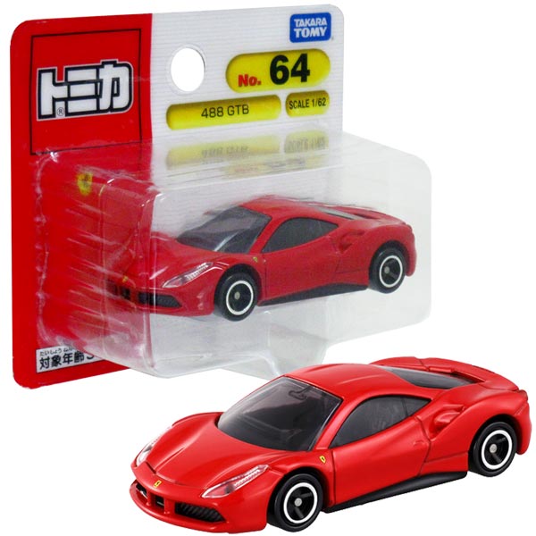 Tomica No 64 488 Gtb Bp Ferrari Minicar