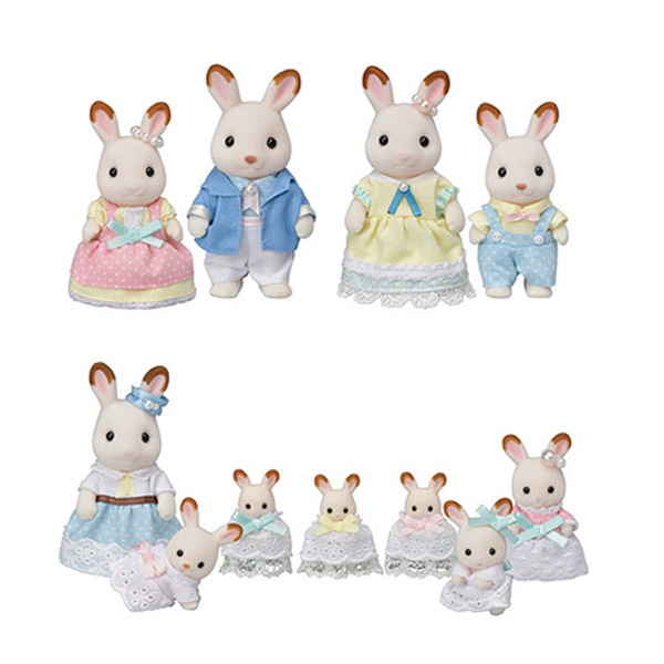 楽天市場 シルバニア セット エポック シルバニアファミリー ショコラウサギファミリーセレブレーションセット 35周年記念商品 トイトイ おもちゃ 景品 雑貨店