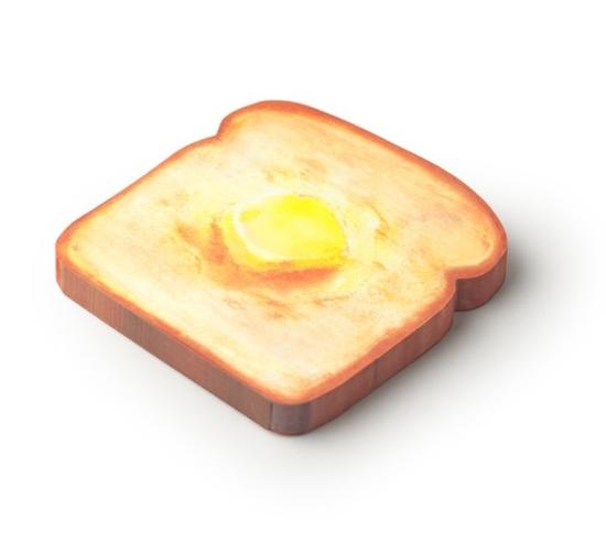 楽天市場 メモパッド メール便可 おしゃれな文具 Pen Deli トースト プレーン Toast Plain グッズ 雑貨 お土産 プレゼント ギフト 贈り物 父の日 母の日 敬老の日 おしゃれ かわいい 文具 文房具 メモ帳 オフィス用品 おもしろ 食べ物 コースター 入学 入社