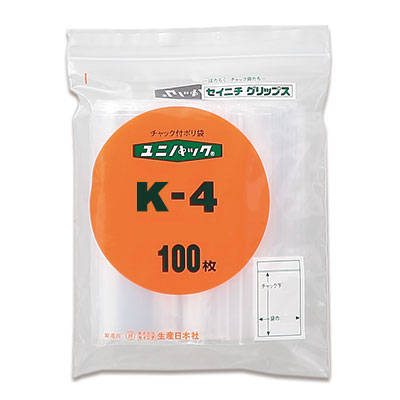 セイニチ ユニパック 0.04タイプ K-4（1ケース1500枚）｜テンポアップ