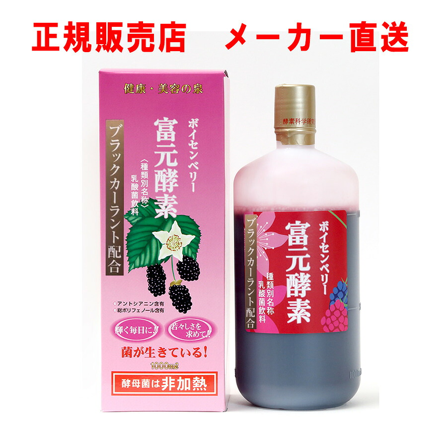 富元酵素ボイセンベリー・ブラックカーラント配合 富元酵素 【平日10時まで即日メーカー冷凍便発送】ボイセンベリー・ブラックカーラント配合 有限会社酵素科学研究所 ブラックカーラント 美容 生活習慣 乳酸菌 栄養補給