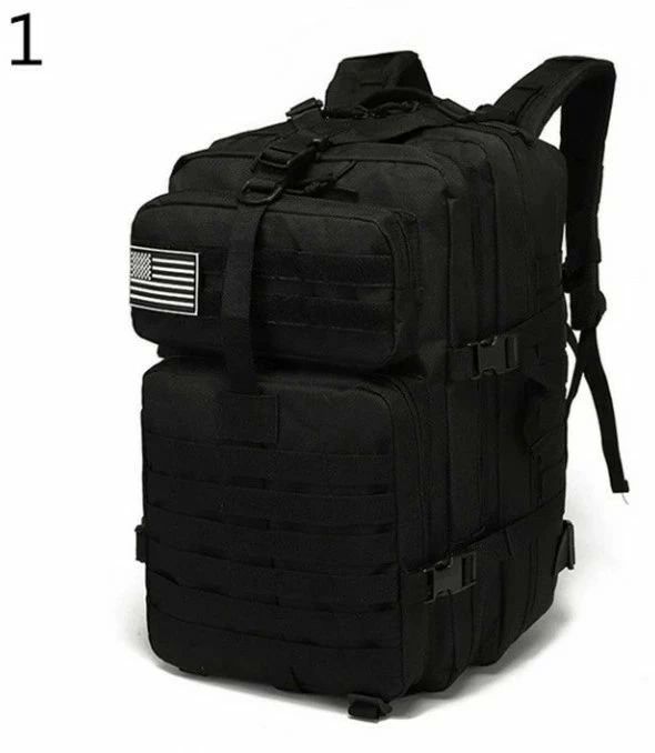 登山リュック 43L 大容量 ノートPC対応 モールシステム デイバッグ アウトドア 登山 収納|JJ STORE店