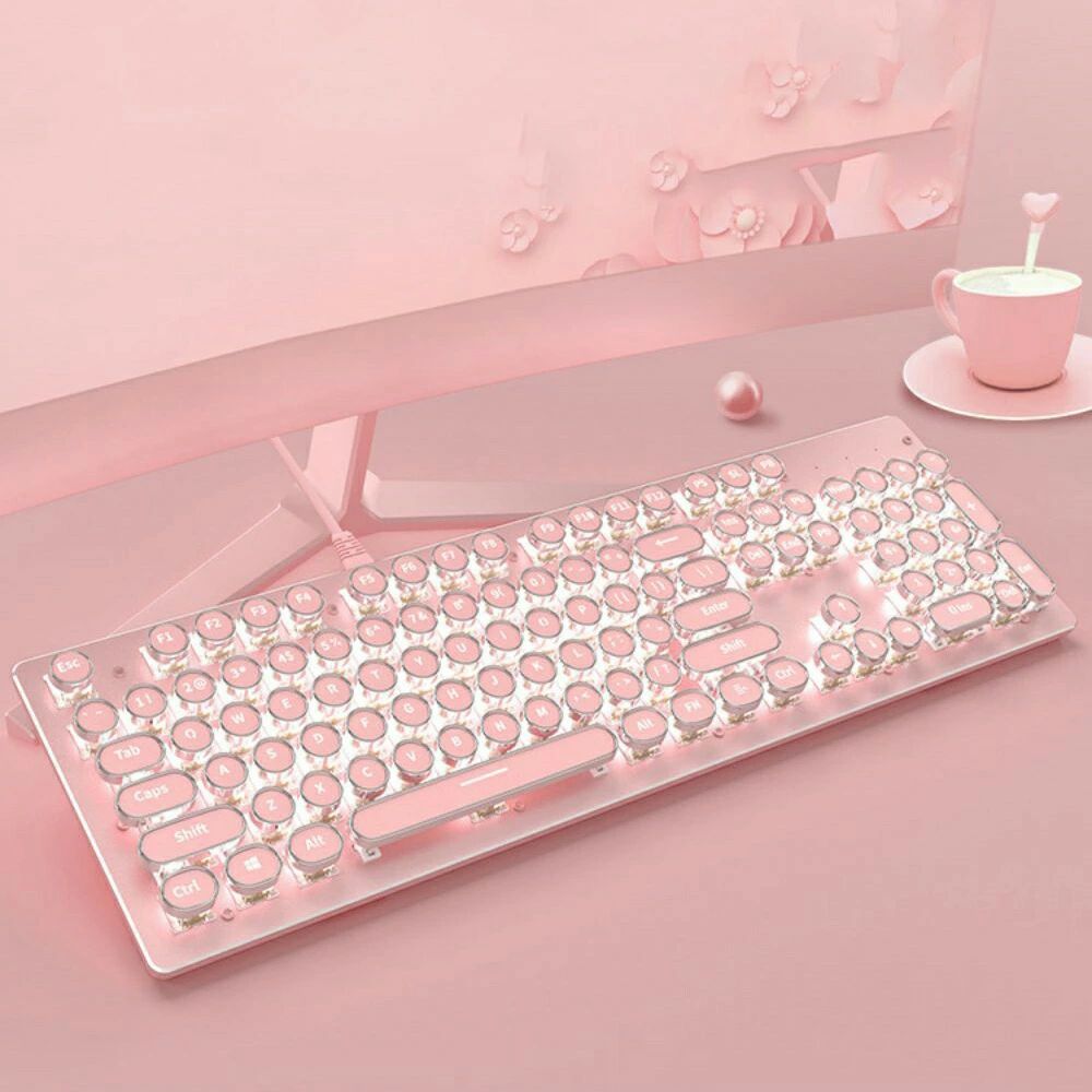 ピンク機械キーボードマウスセットデスクトップパソコンゲーム Razerのピンク色ゲーミングデバイス「QUARTZ EDITION」が計7