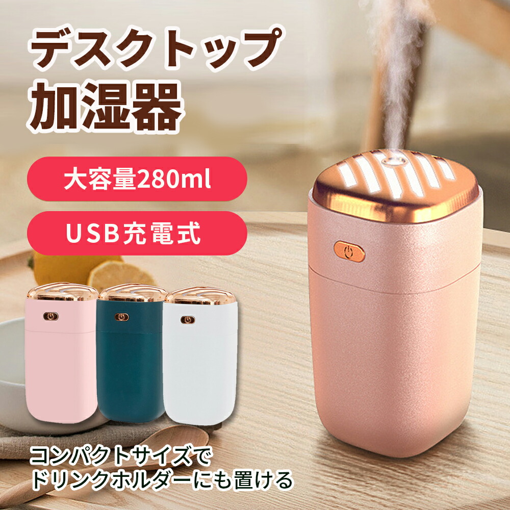 期間限定お試し価格 330ミリリットルミニサボテン空気加湿器2000mah