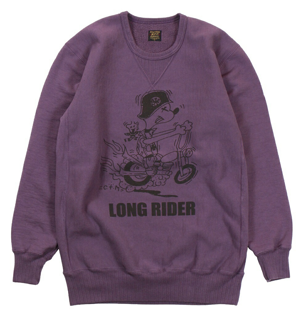 WESTRIDE [-HEAVY WEIGHT FRONT V SWEAT：LONG WAY- BLFLW size.36,38,40,42,44]