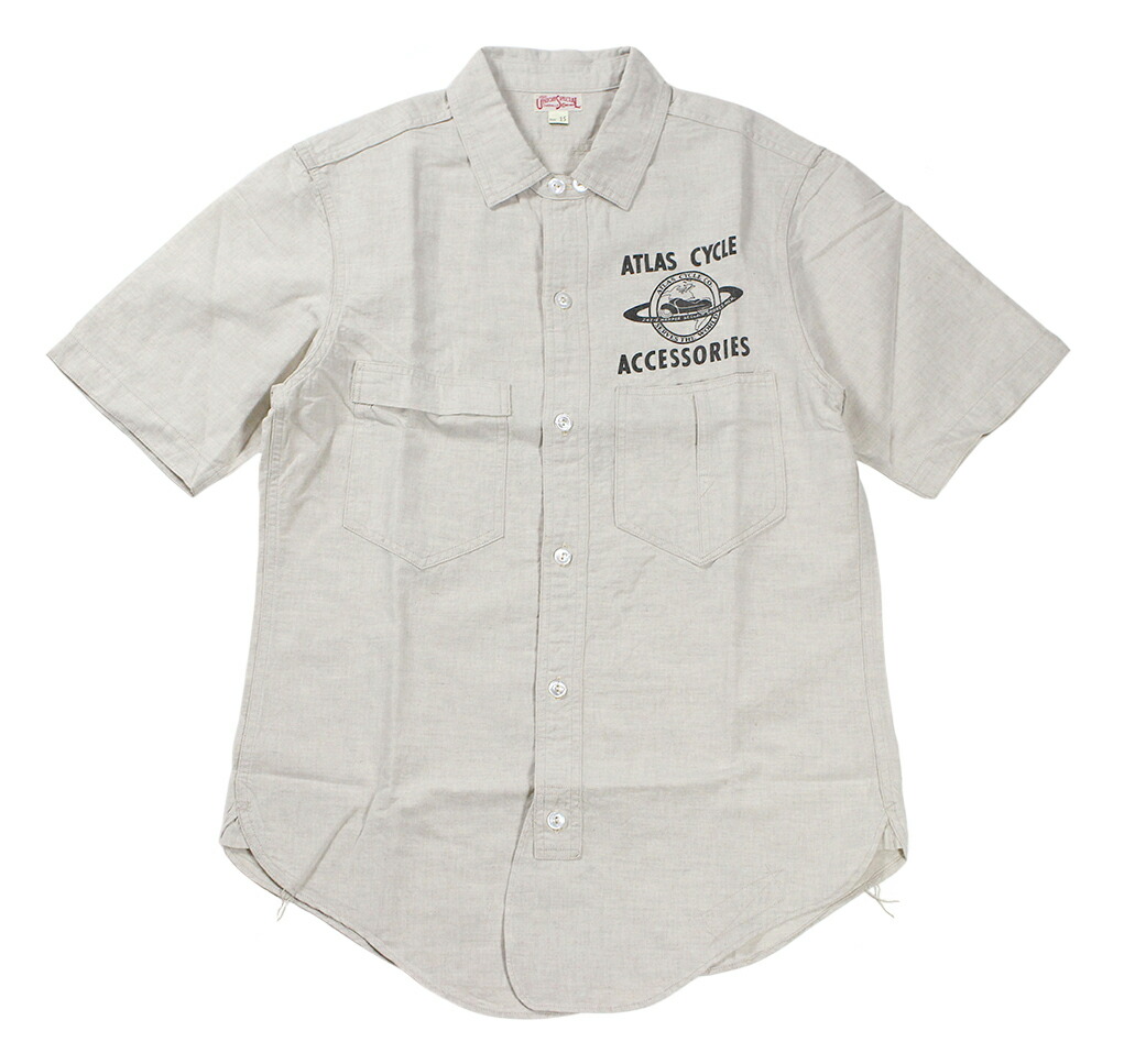 FREEWHEELERS & CO. [＜AMERICAN MOTOR CULTURE＞ "ATLAS CYCLE CO." Big Bertha #2423008 RAW WHITE size.14,15,16,17,17 1/2]｜TRACK 店