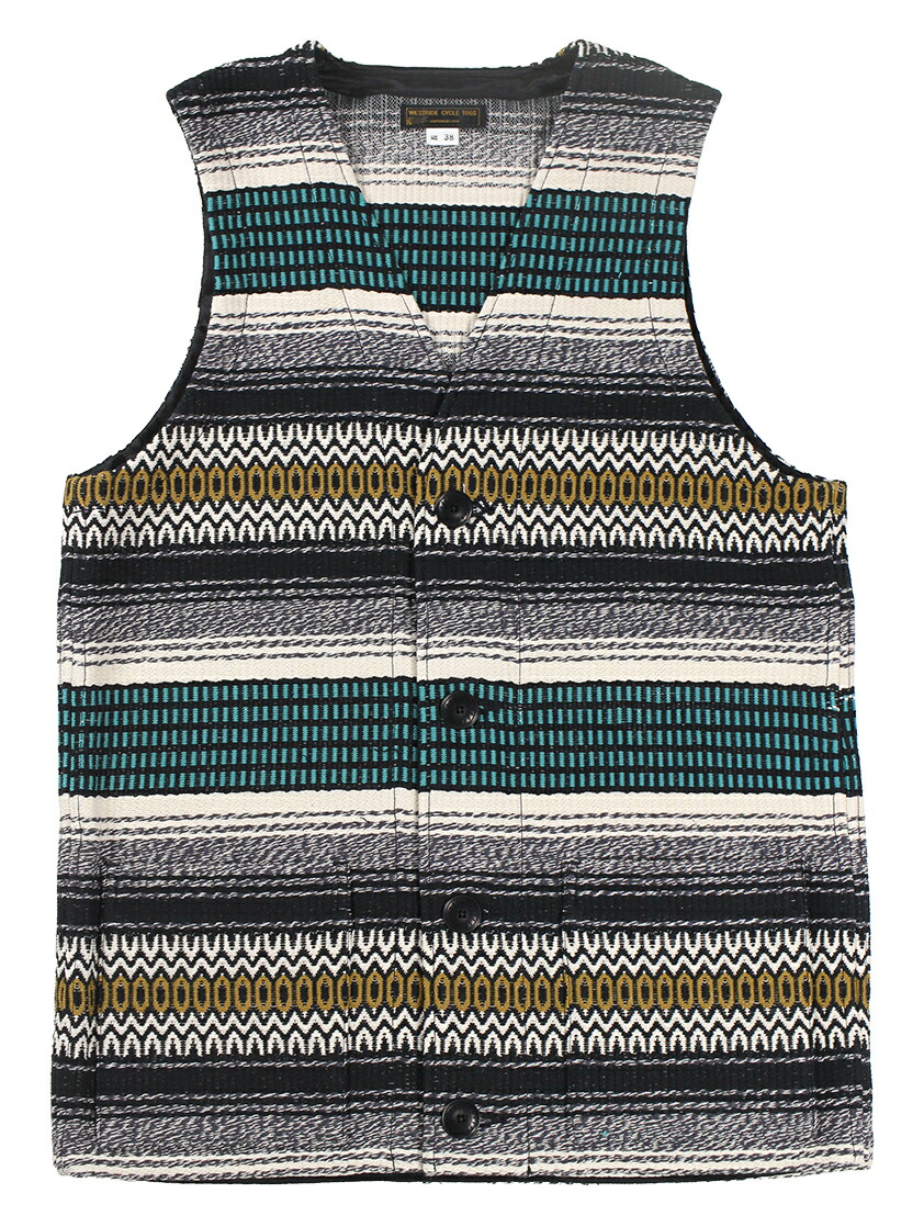 WESTRIDE [-TEX-MEX VEST- TEX MEX RUG size.36,38,40,42,44]