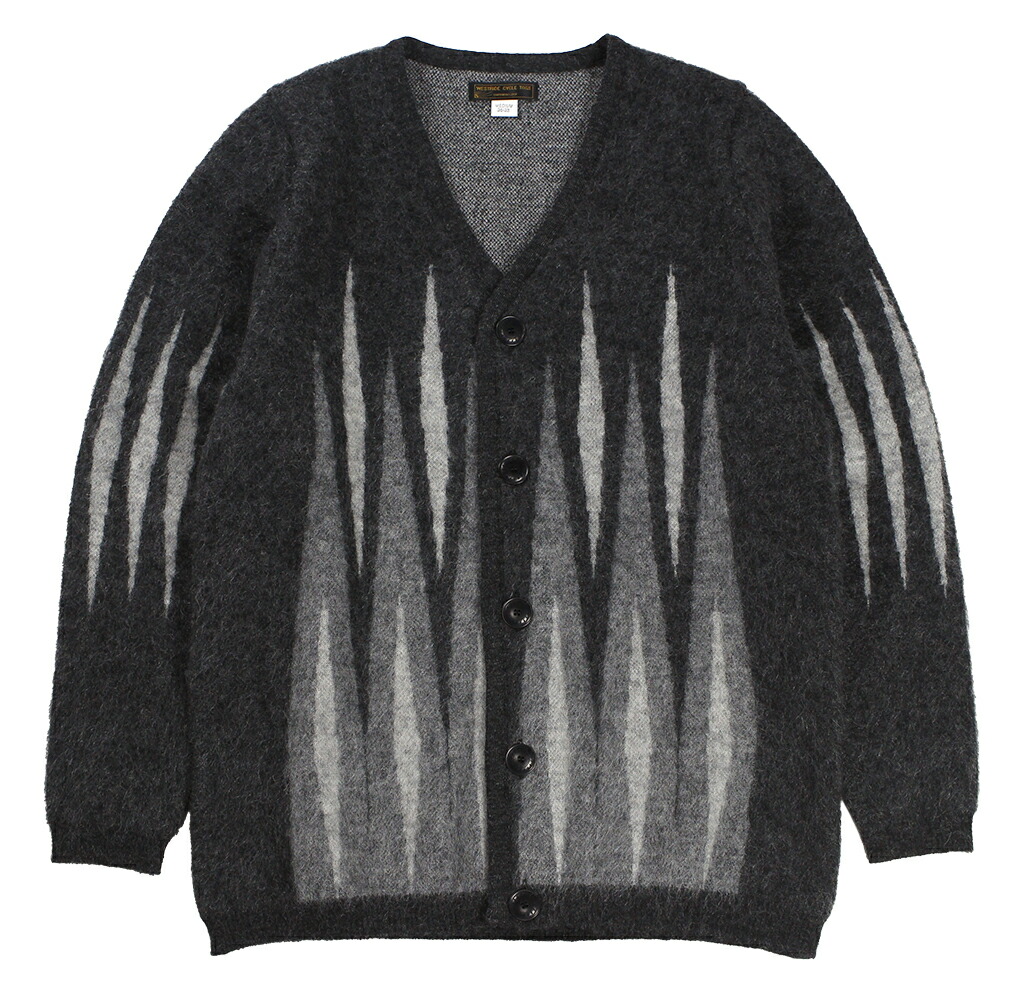 WEST RIDEストライプ ウールカーディガン サイズ38 L〜XL WEST RIDEストライプ ウールカーディガン サイズ38 L〜XL