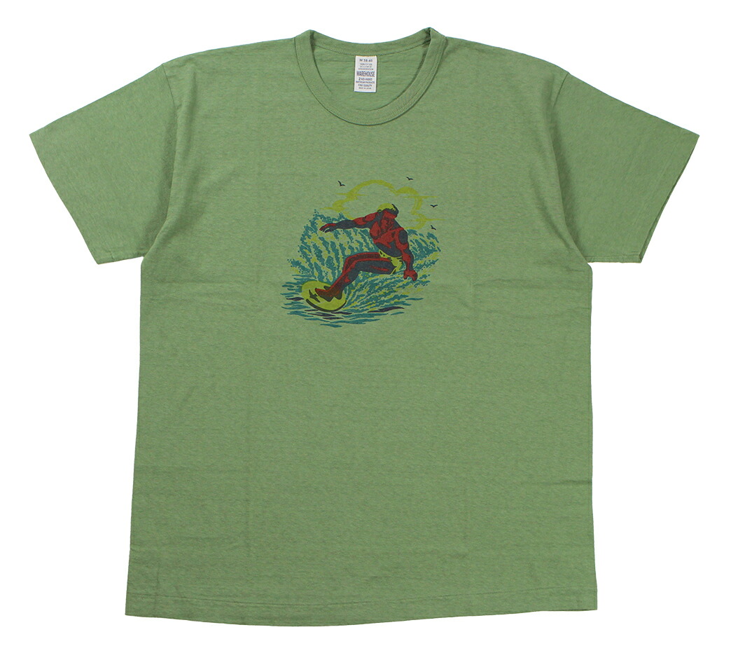 ウエアハウス　セコハン　プリントＴシャツ WAREHOUSE ウエアハウス 2ND-HAND シリーズ セコハン 半袖