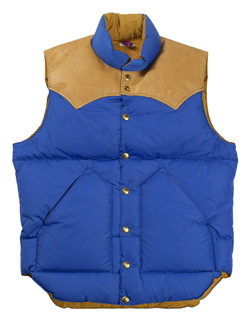 WAREHOUSE & CO. ["Lot 2234 ROCKY MOUNTAIN &times; WAREHOUSE NYLON DOWN VEST" ブルー size.36,38,40,42,44,46]｜TRACK 店