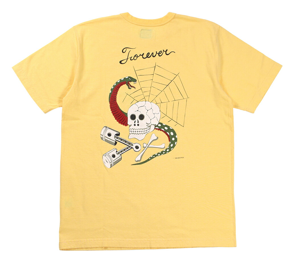 WESTRIDE [-PT.TEE.25-LTD 2025 ANNIVERSARY WEEK LIMITED PT.TEE: FOREVER SKULL \u0026 SNAKE- BANANA size.34,36,38,40,42,44,46]