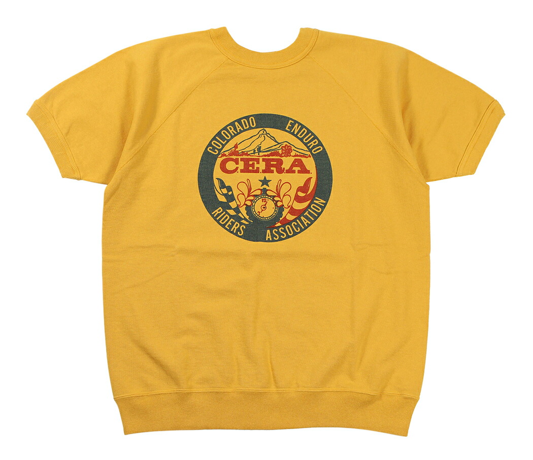 WAREHOUSE \u0026 CO. [\"Lot 4104 半袖SW CERA\"" 黄色 size.S,M,L,XL]"