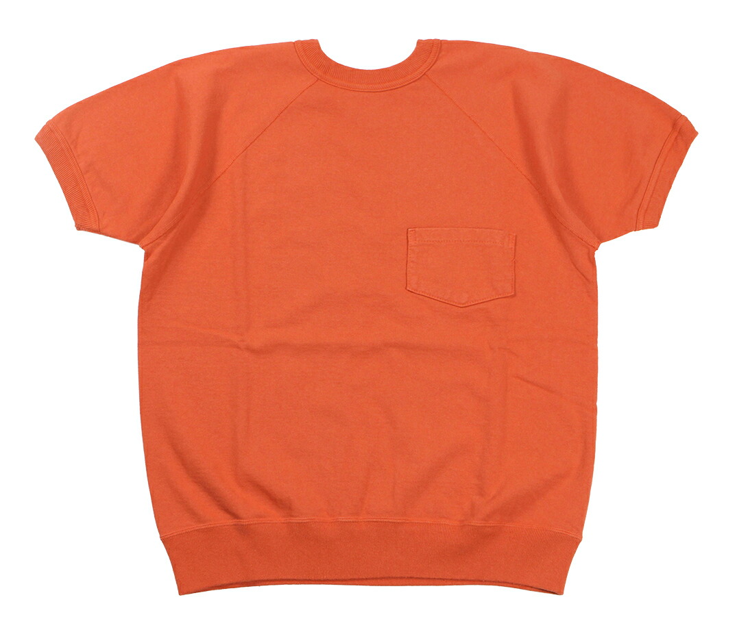 WAREHOUSE & CO. ["Lot 4105 半袖SW (ポケット付) 無地" オレンジ size.S,M,L,XL]｜TRACK 店