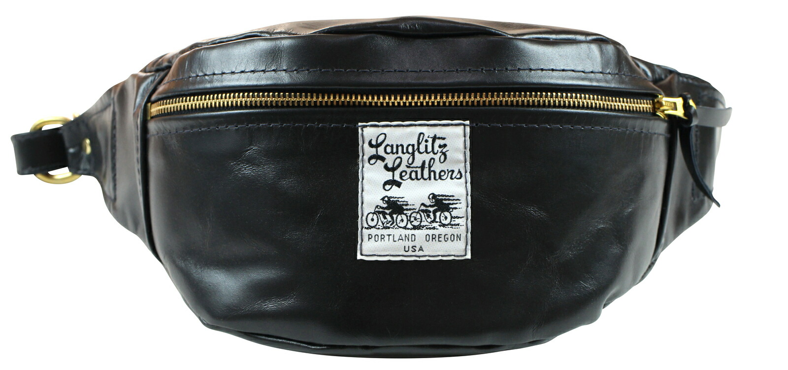 Langlitz Leathers [-Inside Pocket Waist Bag- BLACK]