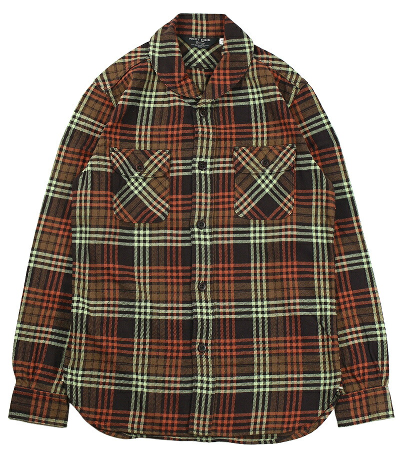 WESTRIDE [-JACK SHIRTS- BRN size.36,38,40,42,44]