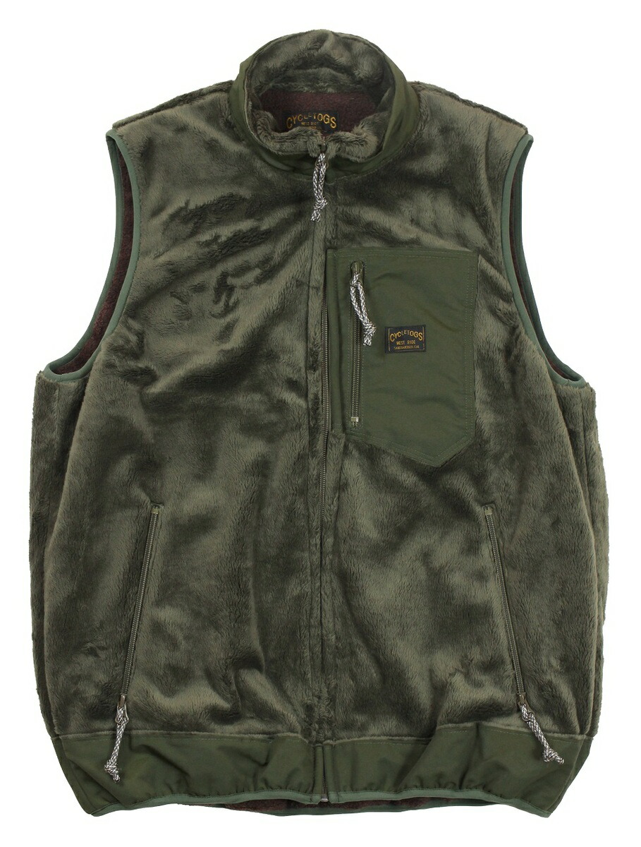 WESTRIDE [-JACKSPEAK VEST FLEECE- OLV size.S,M,L,XL]｜TRACK 店