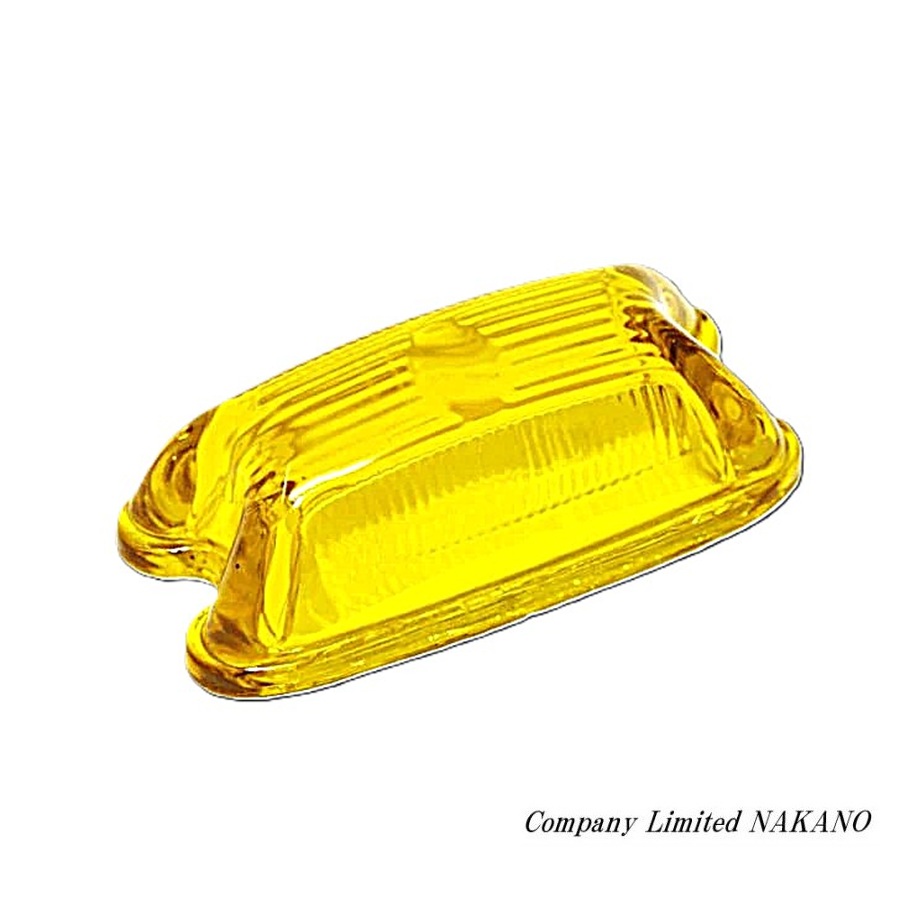 角マーカーレンズ　黄色100個セット LO-100 LED角型マーカー アクリルレンズ 黄 24V - トラックボディ
