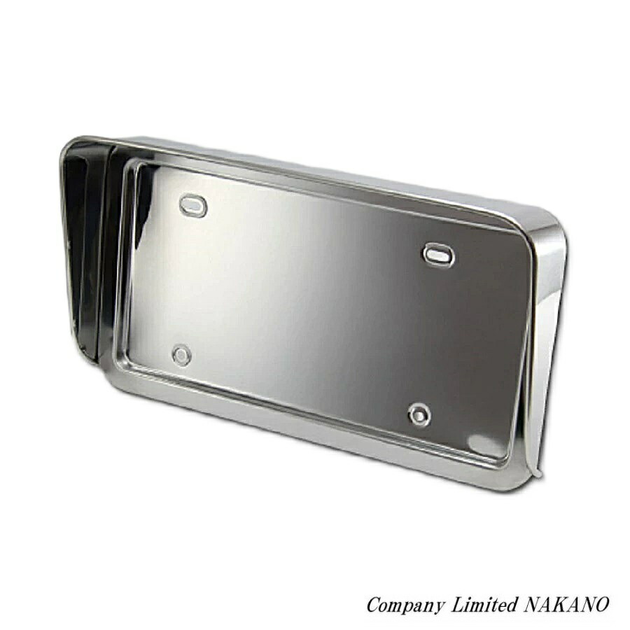 大型トラックナンバー枠　うろこバイザー丸棒巻き ウロコバイザー付ナンバー枠 大型 : トラックアート歌麿Yahoo!店