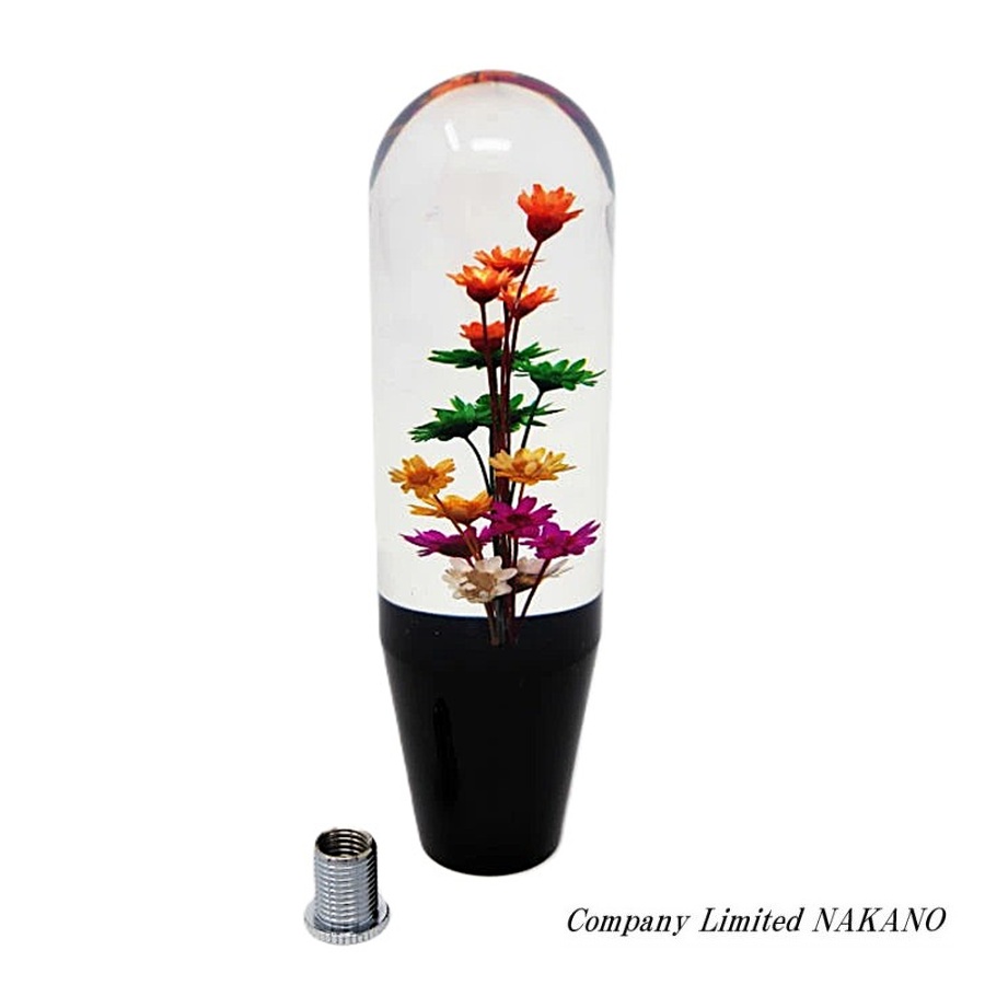 海花　 楽天市場】水中花シフトノブ ブラック 110mm×40mmΦ 10/12×1.25