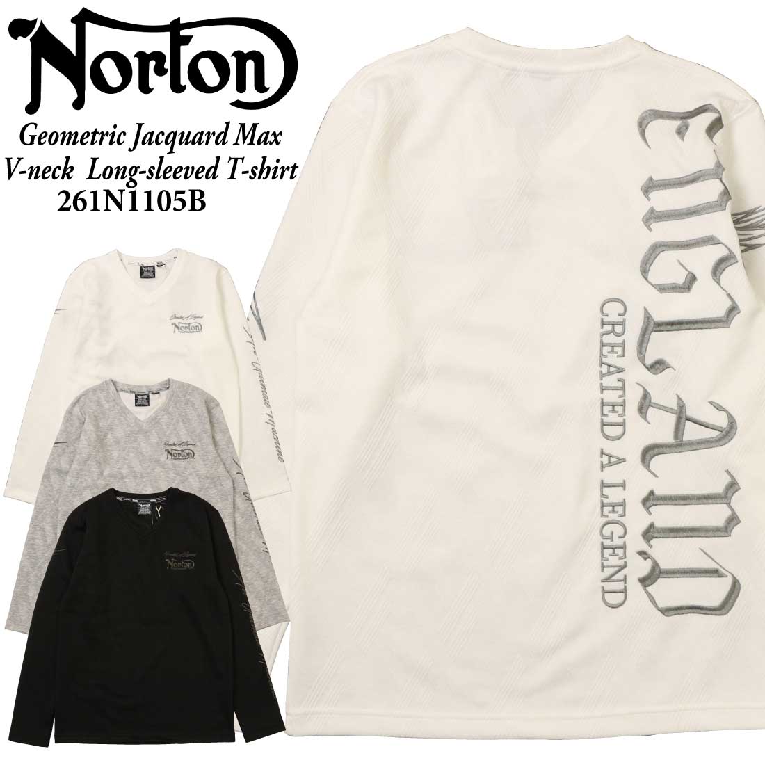 楽天市場】Norton ノートン 服 長袖 Tシャツ カットソー 253N1104B